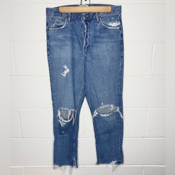 Agolde Jamie High Rise Straight Ankle Jean - Picture 5 of 6